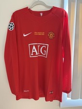 Nike Réplica Large Manchester Cristiano Ronaldo #7 Red Jersey Final Moscow 2008