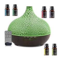 550ml Essential Oil Diffuser,5 In 1 Aromatherapy Ultrasonic Cool Mist Humidifier