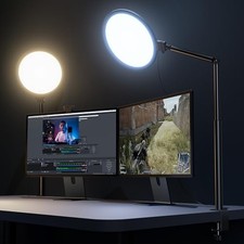 10.2" Desk Ring Light with Stand for Video Call, Ring Light for Desk with