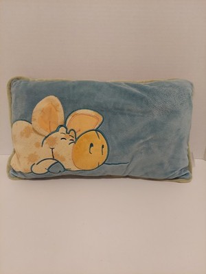 NICI Germany Pig Pillow Decor Cushion Soft Pastel Blue Pink Farm 18'' x 11'' Rare