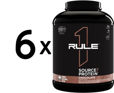 6 x Rule One Source7 Protein, Chocolate Gelato - 2250g (33,33 EUR/kg)