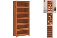 Regal BüCherregal Wachsbraun 80X35X183 Cm Massives Kiefernholz
