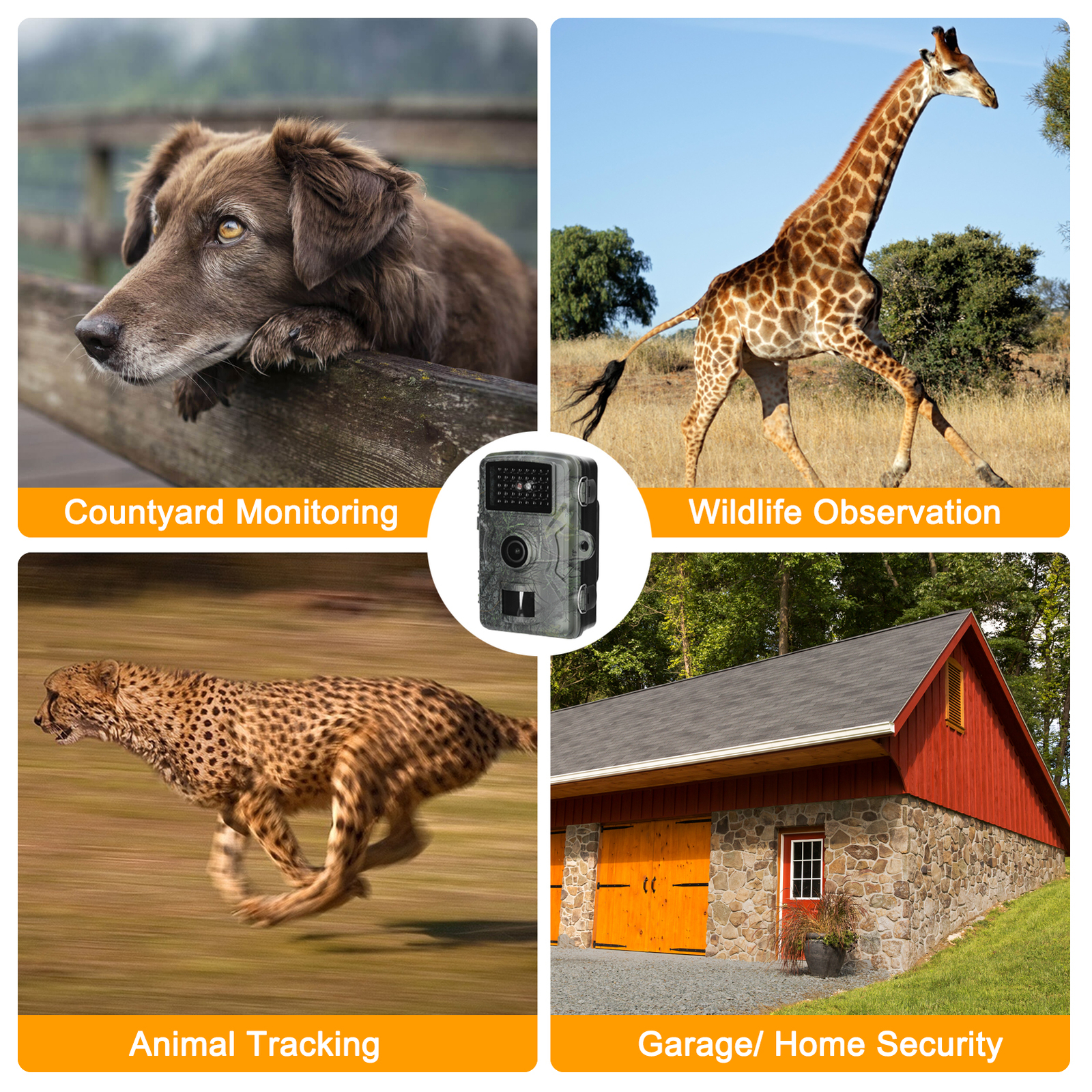 16MP 1080P Trail Camera Portable Day Night Photo Video Photo Video Taking