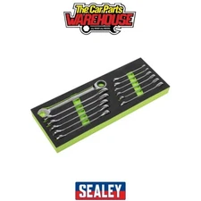 Sealey S0634 Siegen Ratchet Combination Spanner Set 12pc