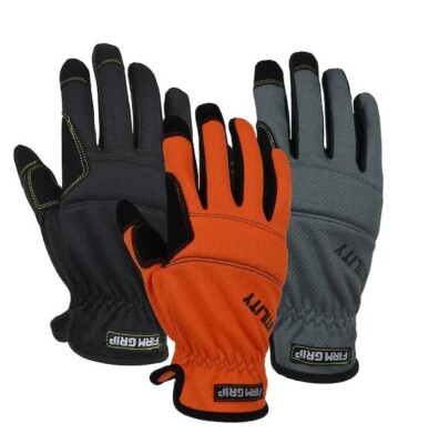 3-Pack Gloves Firm Grip Utility Working Size X-Large High Dexterity
