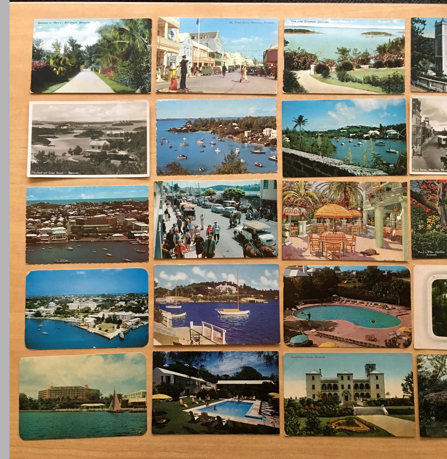 Lot of 21 Vintage Postcards ALL PEMBROKE PARISH, BERMUDA Stamps eBay