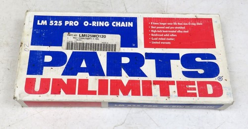 Cadena junta tórica Parts Unlimited LM525PRO-120 120 eslabones para motocicletas - Imagen 1 de 3