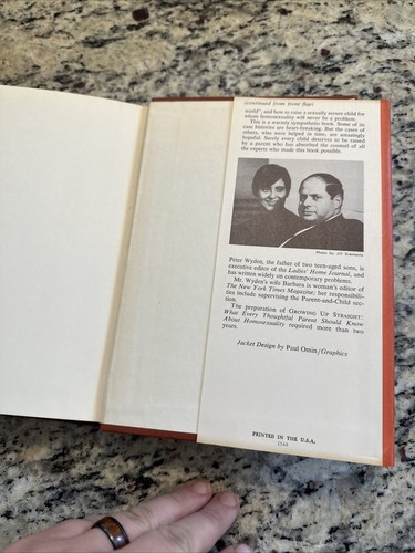 1968 GROWING UP STRAIGHT 1. Auflage HC BUCH VON PETER WYDEN HOMOSEXUALITÄT Bekehrung - Bild 14 von 15
