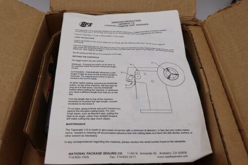 NPS Tapemate 112 Distributore Nastro Elettrico Programmabile Automatico da Banco NUOVO - Foto 5 di 6