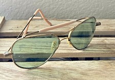 RARE  Vintage Aviator Sunglasses, Bakelite Temple Tips and Nose Pads
