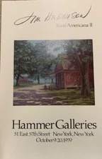 Jim Harrison Rural America II Art Show Ad Hammer Galleries NY 1979 Signed Print