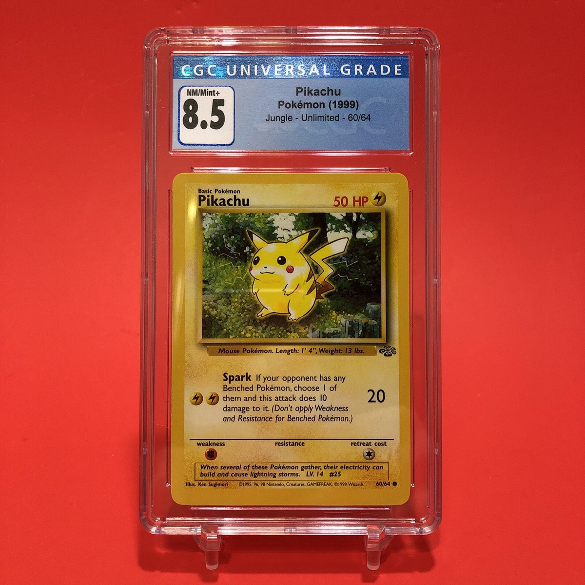CGC 8.5 Pikachu 60/64 Jungle Unlimited NM/Mint Pokemon Card | eBay