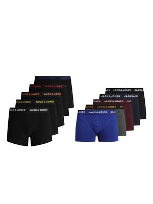 Jack & Jones Herren Boxer-Shorts JacBlack Unterwäsche 5er-Pack Trunks S-XXL SALE