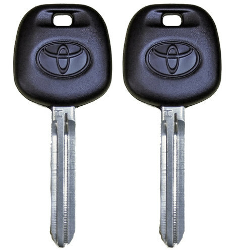 2 Toyota Ignition Keys Blanks with H-Chip 44- PT (89785
