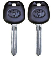 2 Toyota Ignition Keys Blanks with H-Chip 44- PT (89785-0D170, 89785-0D170)