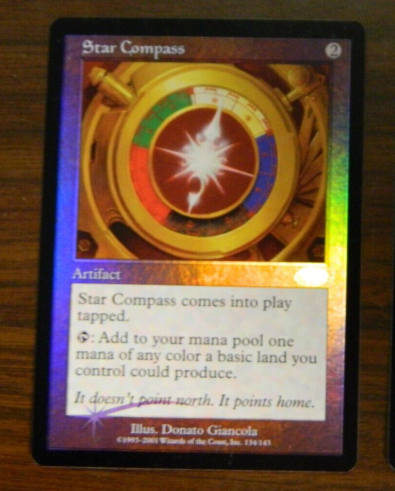 MTG Planeshift FOIL Star Compass Excellent - NM Condition