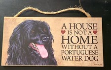 Portugese Water Dog house is not a home plaque