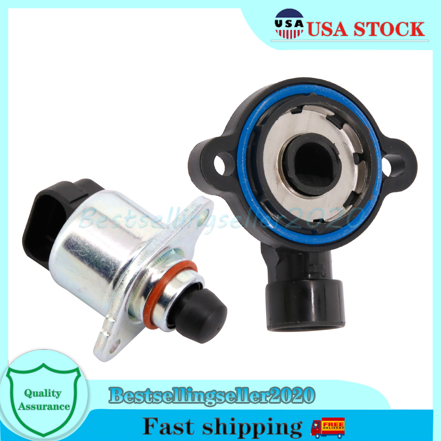 Throttle Position Sensor & Idle Air Control Valve for Chevy Buick Cadillac