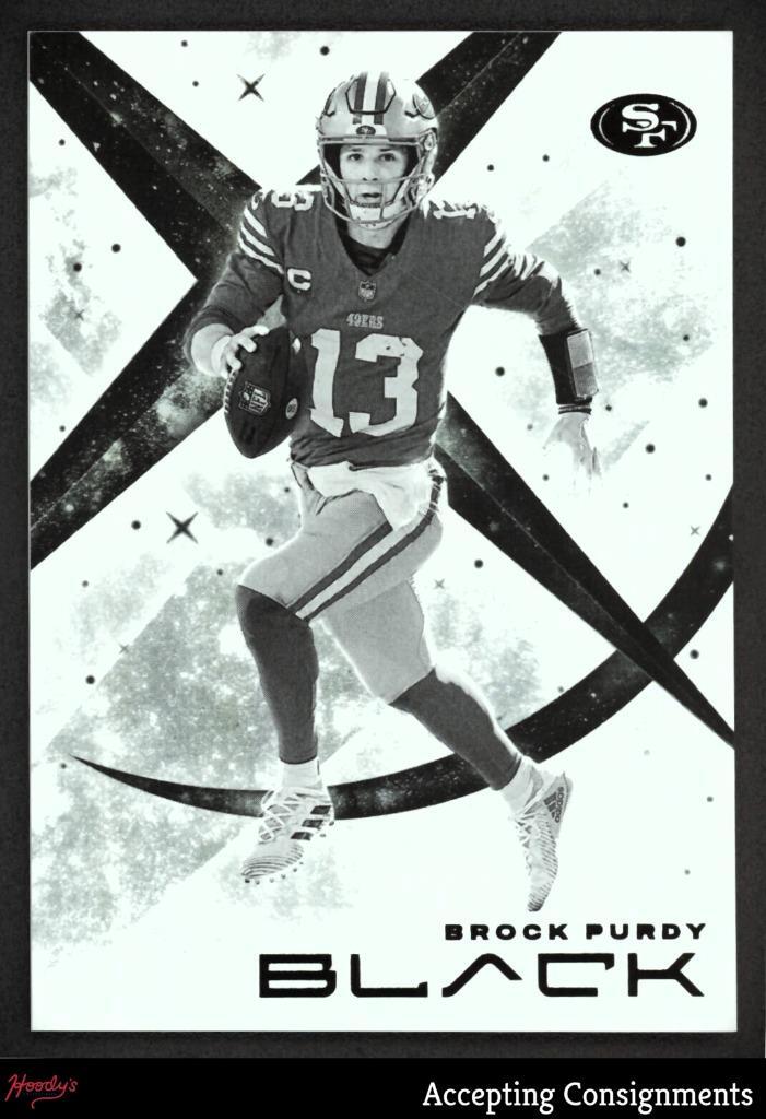 2024 Panini Black White Night #25 Brock Purdy SSP SAN FRANCISCO 49ERS