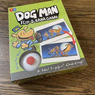Dog Man Flip-O-Rama Board game University Games Age 6+ 2-4 Players Matching Game