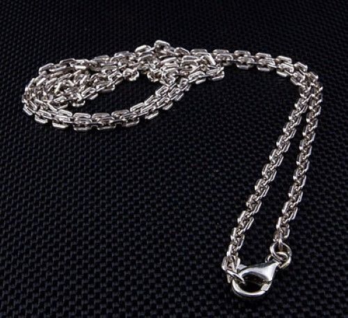 COLLANA CATENA 2 MM ARGENTO STERLING 925 NUOVA PER CIONDOLO - Foto 1 di 5