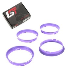 4x Centering Ring Purple for Alloy Wheels Hub Ø 72,6 MM - Ø 74,1 Land Rover