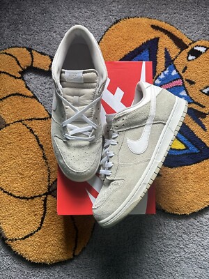 2016 Nike Dunk Low Pale Grey Sz 10 Suede 904234-002 Rare Vintage