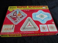 KENNER'S SUPER SPIROGRAPH Board Game Art used kids Parts Directions Toy pieces