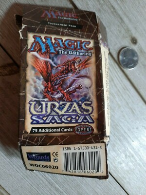 Magic The Gathering Urza's Saga tournament pack box ONLY BOX | eBay