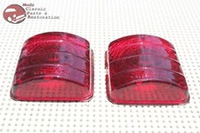 51 52 Chevy Passenger Car Rear Tail Light Lamp Brake Stop Lens Lenses Set Of 2