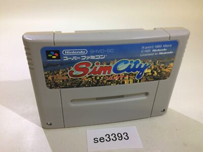 Sim City SNES Super Famicom Japan - SE3393 | eBay
