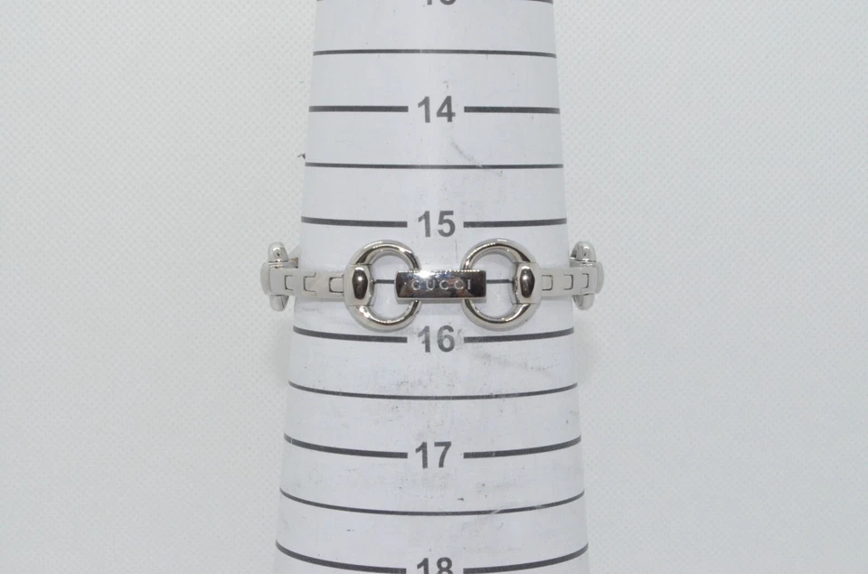 Reloj Damas Vintage [N COMO NUEVO] GUCCI Signoria 116.5 Blanco Qz Bisel Diamante JAPÓN Foto 3 de 4