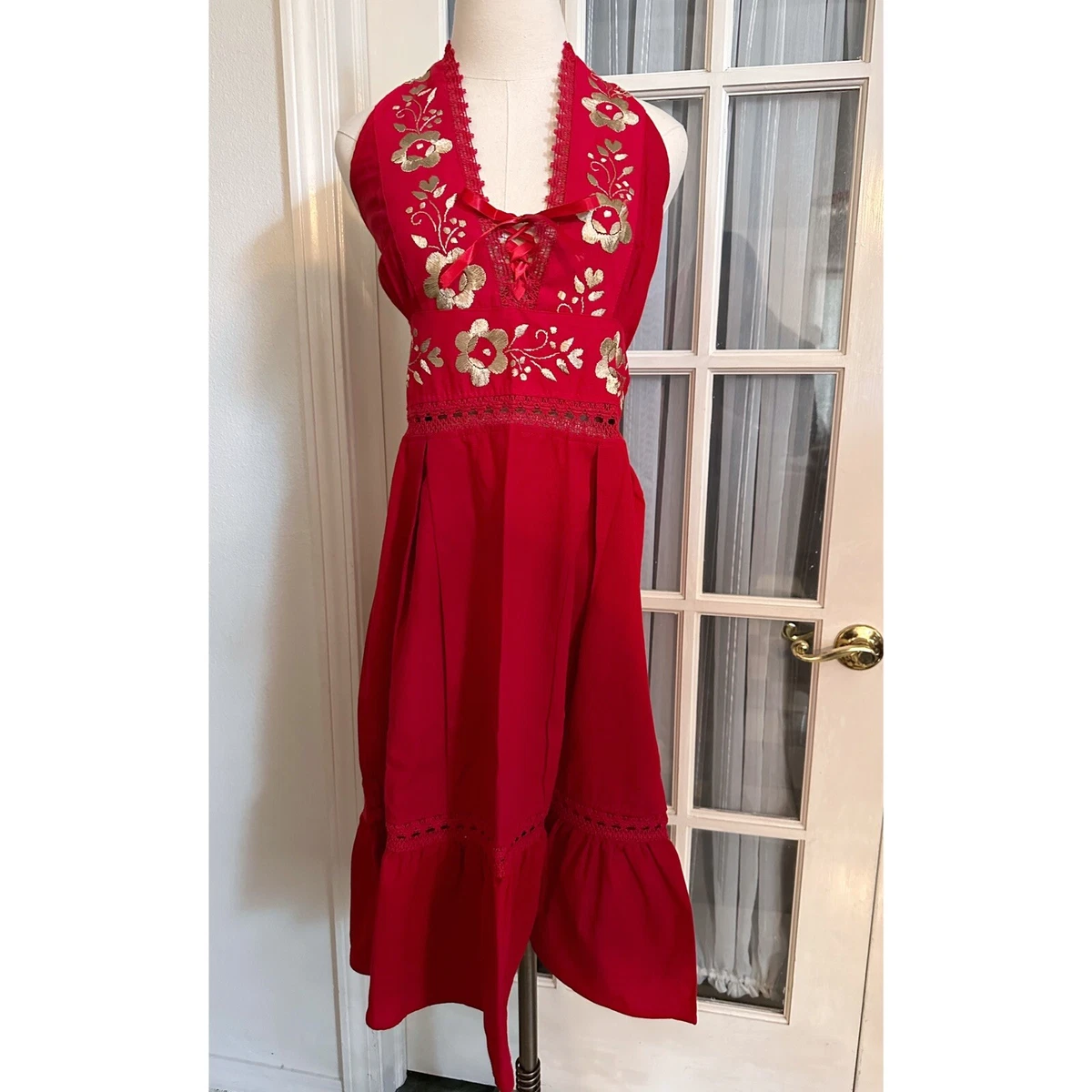 Venus embroidered dress cheap