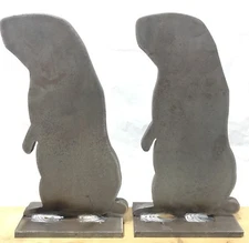 AR500 3/8” Steel Ground Hog Knock-over Target Set Of 2