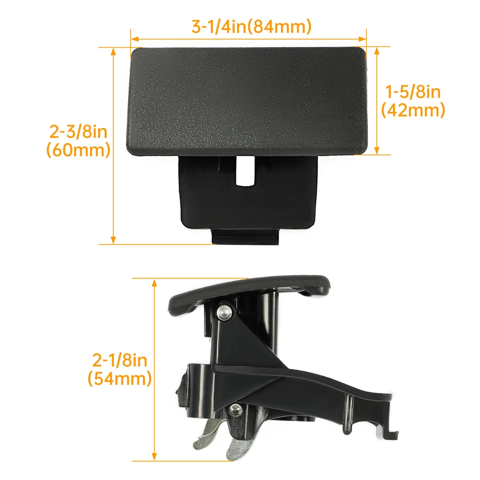 For Chevy Colorado GMC Canyon Hummer H3 Glove Box Latch Handle Black 2004-2012 Foto 3 de 4