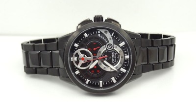 Citizen AT2065-59E Eco-Drive Chronograph 3D Black Dial St. Steel