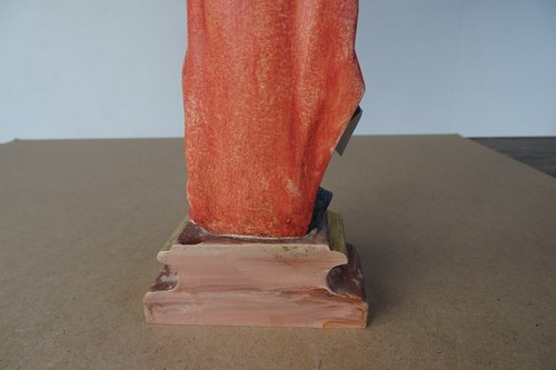 HL. RUPERT von SALZBURG 26cm HOLZFIGUR SKULPTUR Bischofstab Salzfass Kemperling - Picture 14 of 17