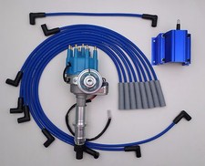 Pontiac Blue Small Cap Hei Ready-to-run Distributor 50k Coil Plug Wires Usa Pontiac Blue Small Cap Hei Ready-to-run Distributor 50k Coil Plug Wires Usa
