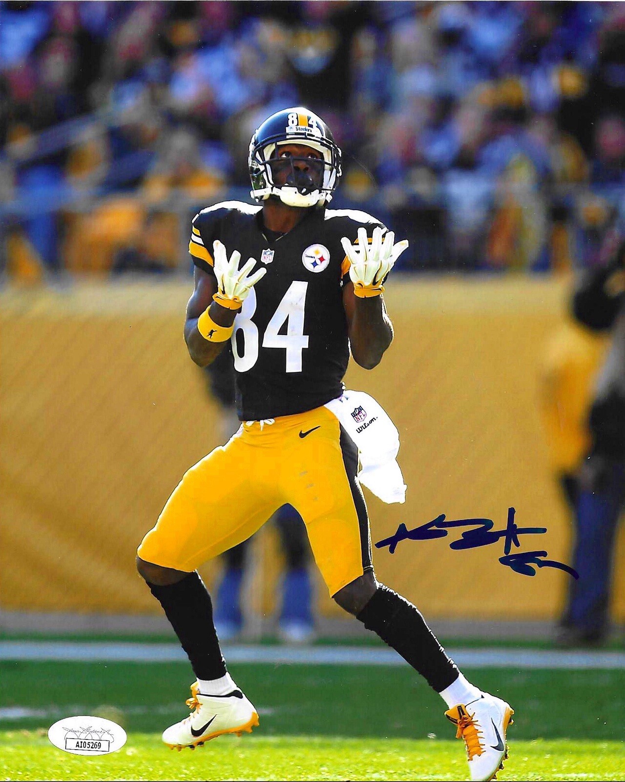 Antonio Brown Autographed Signed Pittsburgh Steelers - 8x10 PHOTO PICTURE JSA COA 