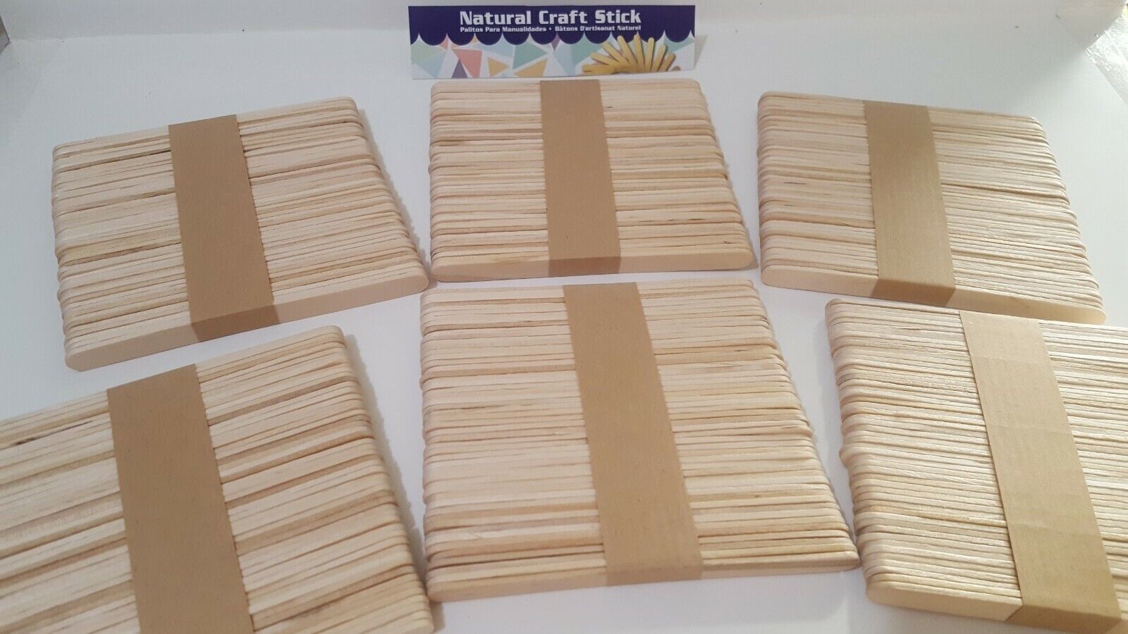 300PCS WOOD POPSICLE Sticks Popsicle Stick Wooden Craft Sticks for DIY  $20.45 - PicClick AU
