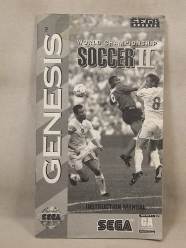 World Championship Soccer II (SEGA Genesis) Authentic MANUAL ONLY