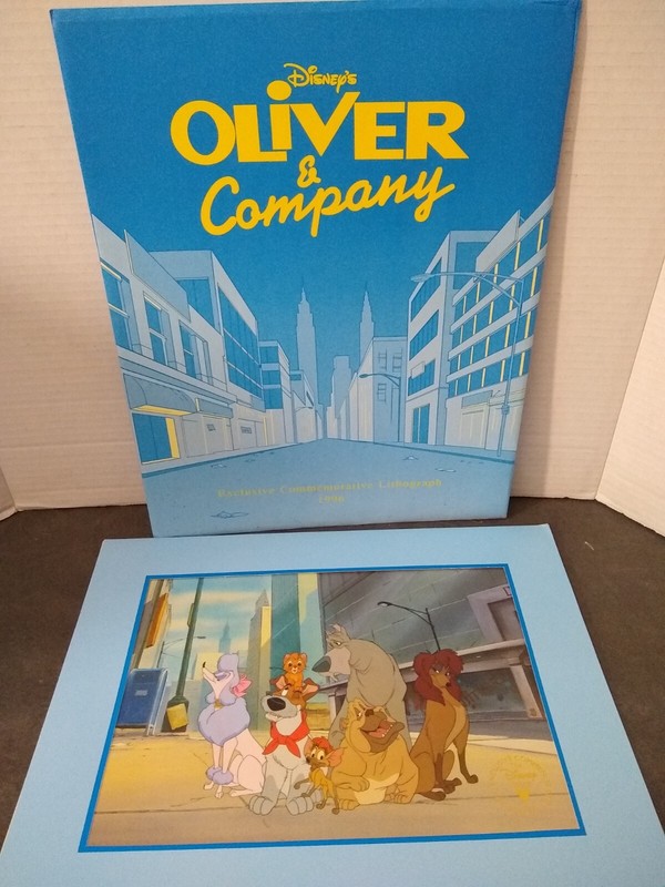 Oliver & Company Disney Store Exclusive Lithograph