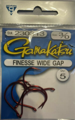 Ganci impianto rosso stravagante Gamakatsu Finesse ampio spazio 2303 - a scelta taglia 1/0 2/0 3/0 - Foto 5 di 6