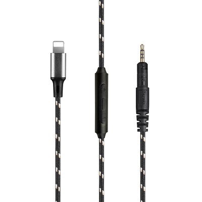 Audio Cable with mic For Audio technica ATH-M50x M40x M70x M60x FIT IPHONE