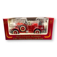 1935 LaSalle Gendron Fire Truck Pedal Car Bank NAPA Tools  Equipment