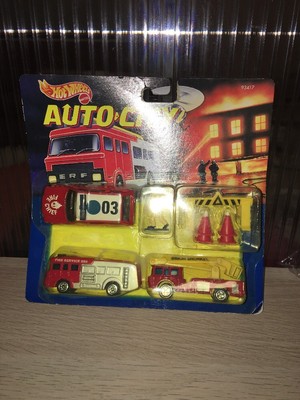 hot wheels fire truck set