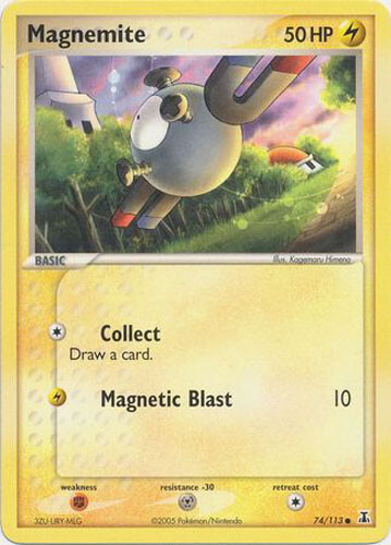 MAGNEMITE - 74/113 - EX Delta Species - 2005 - Common - Vintage