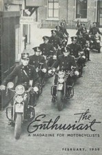 AWESOME VINTAGE HARLEY DAVIDSON ENTHUSIAST MOTORCYCLE MAGAZINE - FEB 1939