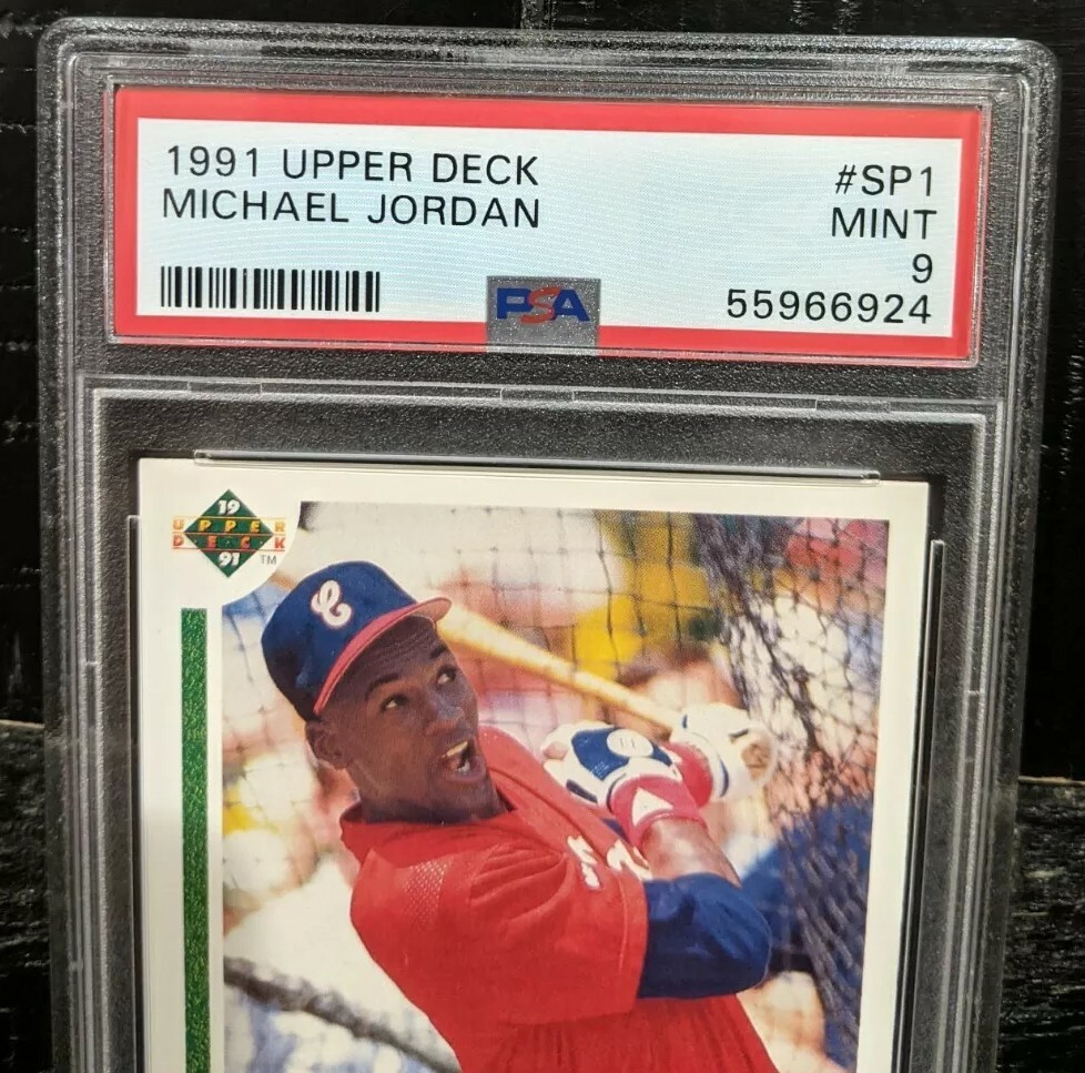 1991 Upper Deck MICHAEL JORDAN PSA 9 MINT #SP1 Baseball RC Rookie