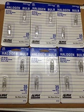 JC halogen bulbs 35W G4 6.35 base 12V  6-2pks  (12 bulbs)